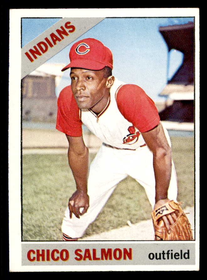 1966 Topps Baseball #594 Chico Salmon Indians EX+/EX-MT 566948