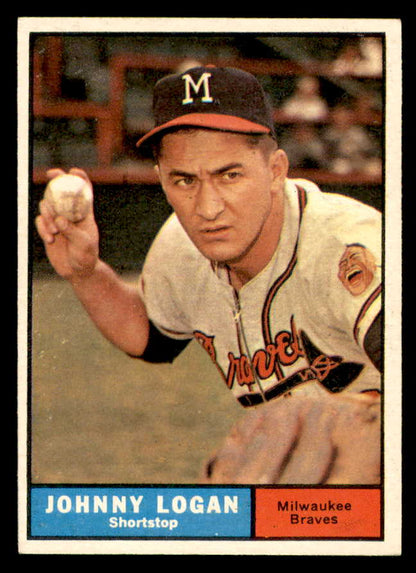 1961 Topps Baseball #524 Johnny Logan Braves EX-MT 566966