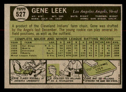 1961 Topps Baseball #527 Gene Leek Angels NR-MT 566972