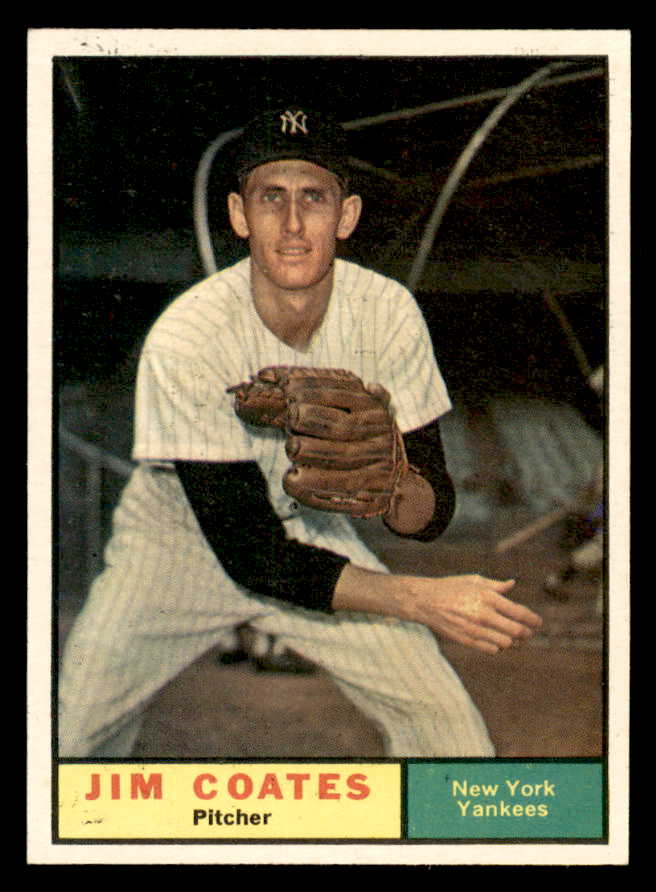 1961 Topps Baseball #531 Jim Coates Yankees EX-MT 566981