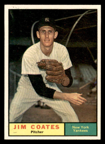 1961 Topps Baseball #531 Jim Coates Yankees EX-MT 566981