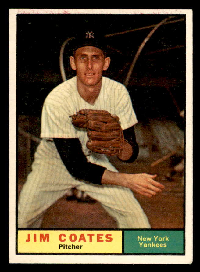 1961 Topps Baseball #531 Jim Coates Yankees EX-MT 566982