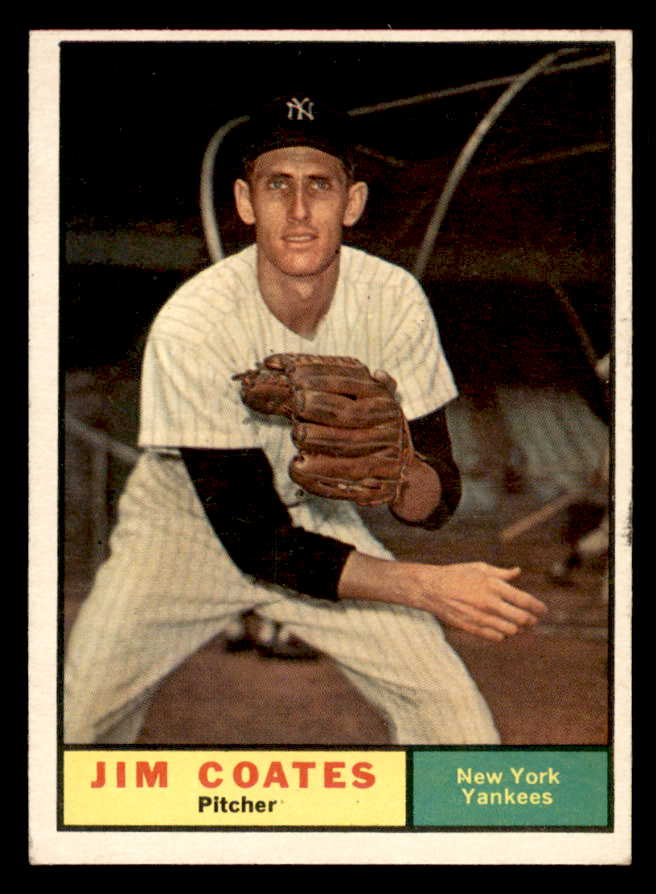 1961 Topps Baseball #531 Jim Coates Yankees EX+/EX-MT 566983
