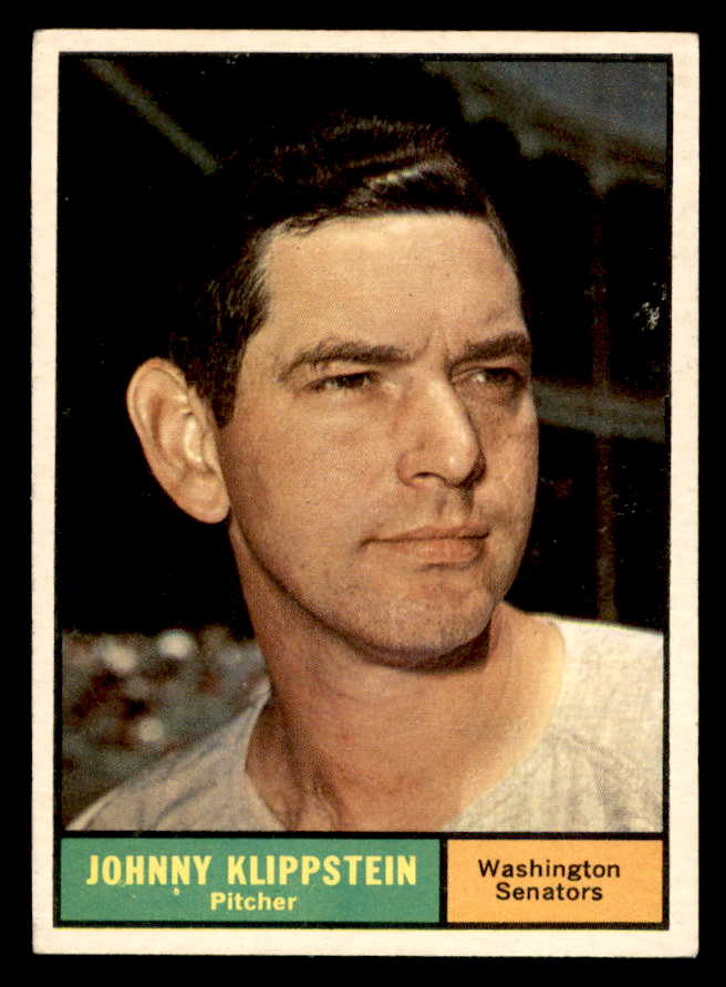 1961 Topps Baseball #539 Johnny Klippstein Senators EX-MT 567002
