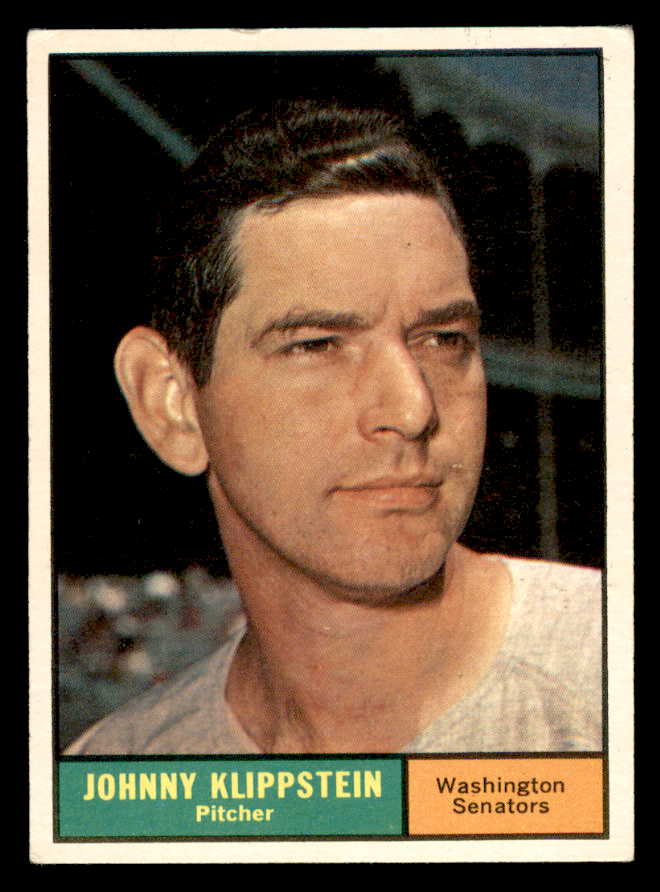 1961 Topps Baseball #539 Johnny Klippstein Senators EX 567004