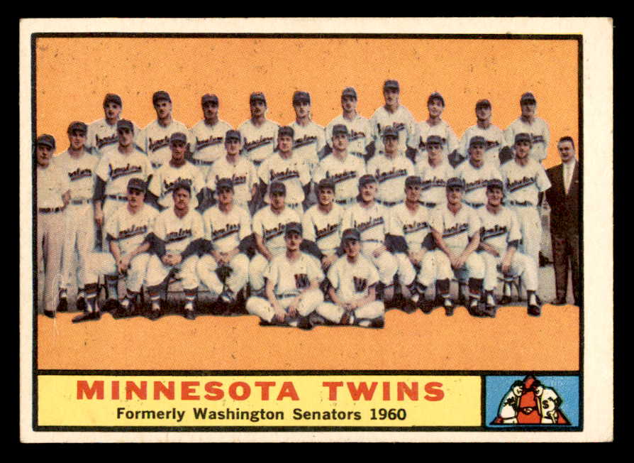 1961 Topps Baseball #542 Minnesota Twins Team EX-MT 567011