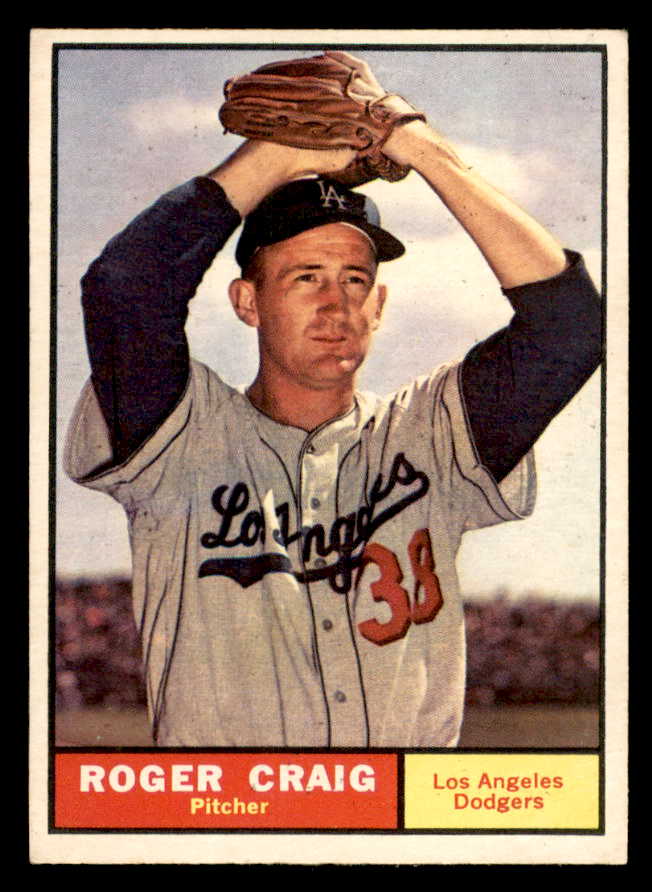 1961 Topps Baseball #543 Roger Craig Dodgers EX-MT 567014