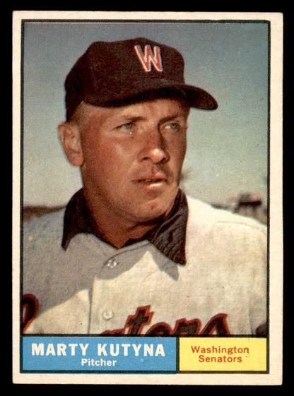 1961 Topps Baseball #546 Marty Kutyna Senators EX-MT 567020