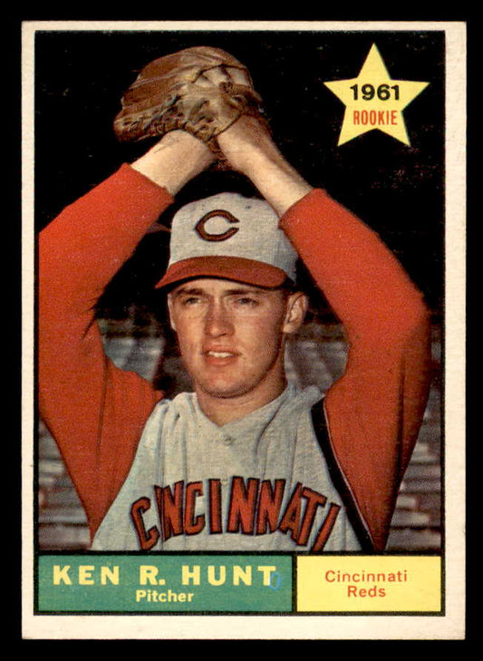 1961 Topps Baseball #556 Ken Hunt Reds EX-MT 567047