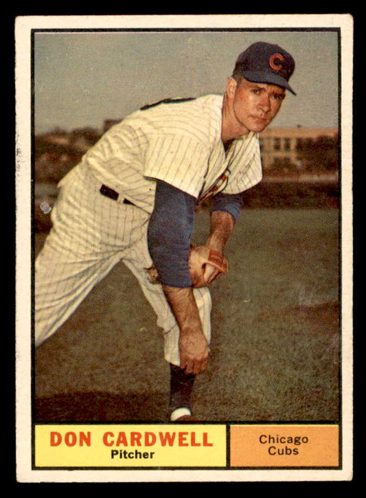 1961 Topps Baseball #564 Don Cardwell Cubs EX+/EX-MT 567072