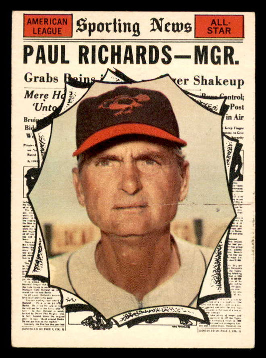 1961 Topps Baseball #566 Paul Richards A.S. Orioles EX-MT 567074