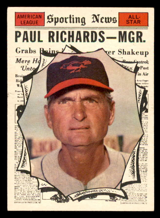 1961 Topps Baseball #566 Paul Richards A.S. Orioles EX-MT 567075