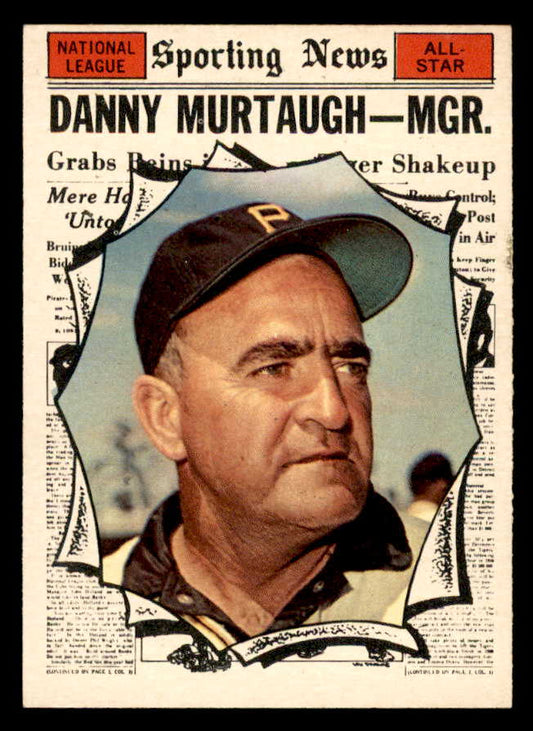 1961 Topps Baseball #567 Danny Murtaugh A.S. Pirates NR-MT 567077