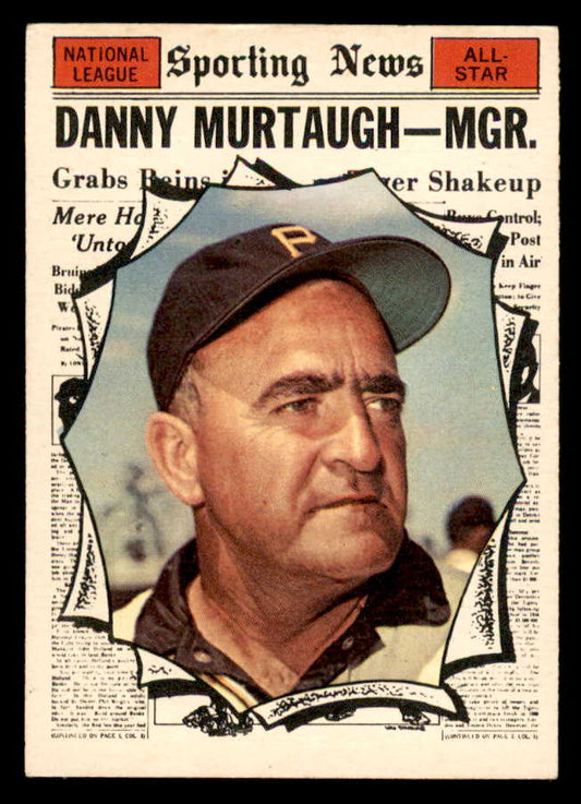 1961 Topps Baseball #567 Danny Murtaugh A.S. Pirates EX-MT 567078