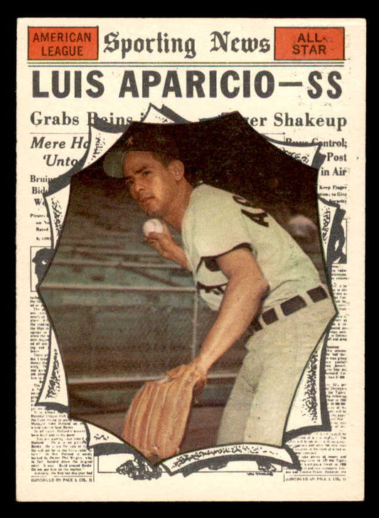 1961 Topps Baseball #574 Luis Aparicio A.S. White Sox EX-MT 567091
