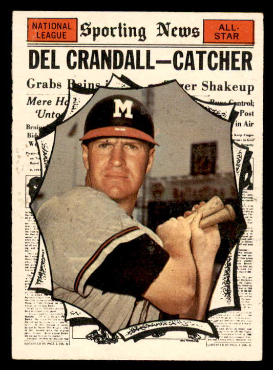 1961 Topps Baseball #583 Del Crandall A.S. Braves EX-MT 567095