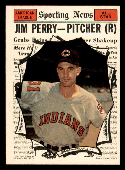 1961 Topps Baseball #584 Jim Perry A.S. Indians NR-MT 567096