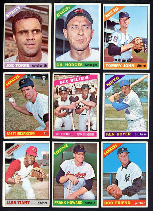 1966 Topps Set Lot 445 Diff EX-MT Richardson Torre Boyer 567102