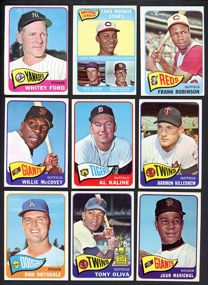 1965 Topps Set Lot 560 Diff EX-MT Perez Ford Kaline 567104