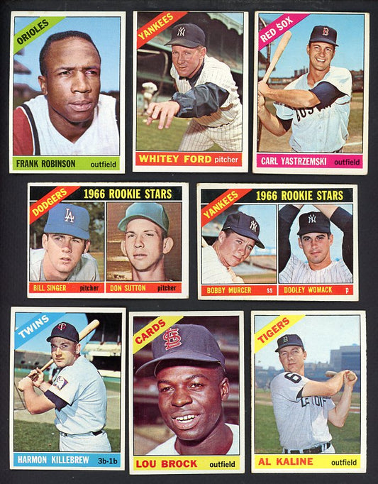 1966 Topps Set Lot 495 Diff EX-MT Robinson Ford Kaline 567105
