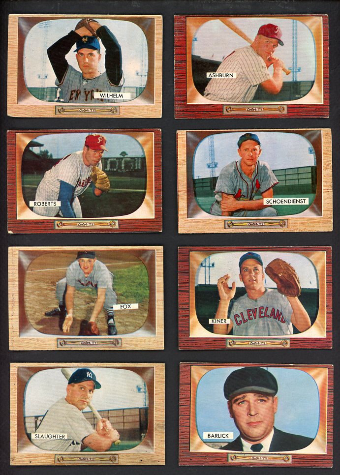 1955 Bowman Set Lot 265 Diff EX+/EX-MT Wilhelm Ashburn 567112
