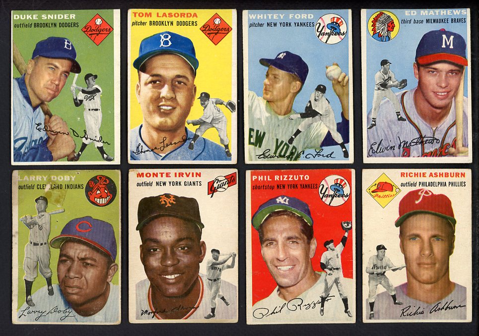 1954 Topps Set Lot 222 Diff EX+/EX-MT Snider Ford Lasorda 567114