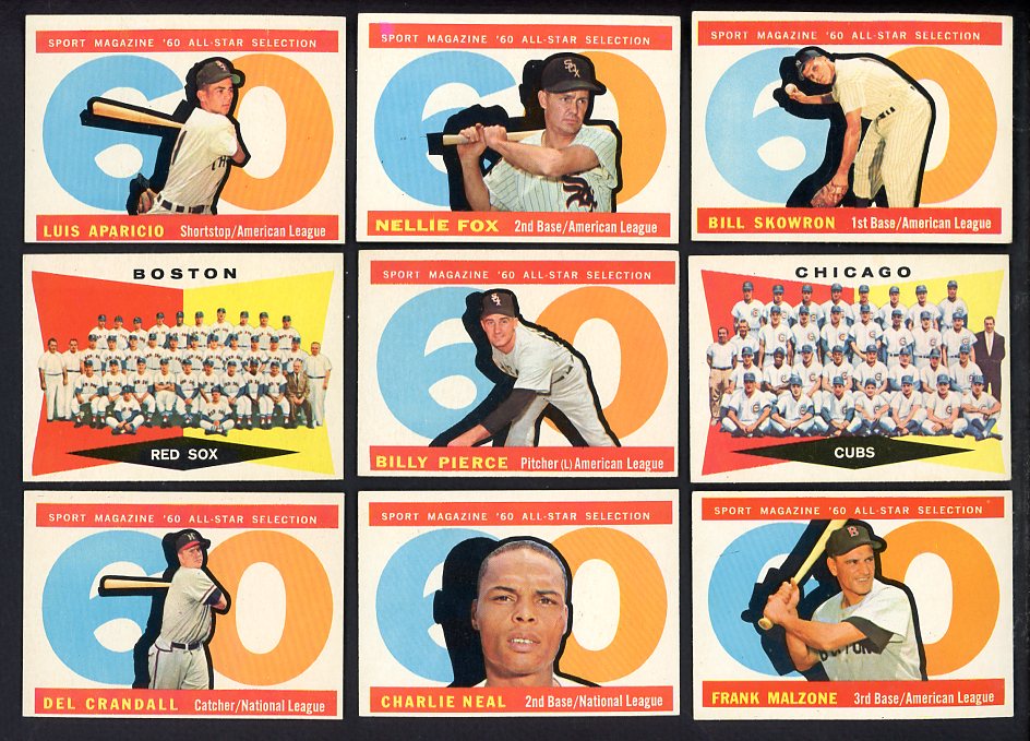1960 Topps High Number Set Lot 57 Diff EX-MT Aparicio Fox 567119