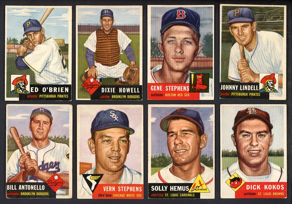 1953 Topps High Number Set Lot 18 Diff Howell Lindell Hemus 567133