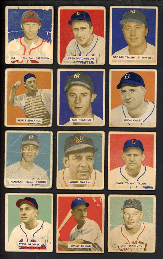 1949 Bowman High Number Set Lot 38 Diff Low Grade Hutchinson 567139
