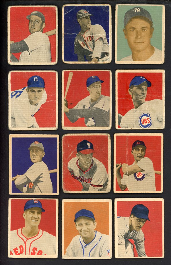1949 Bowman Set Lot 70 Diff Low Grade Brown Henrich Raschi 567141