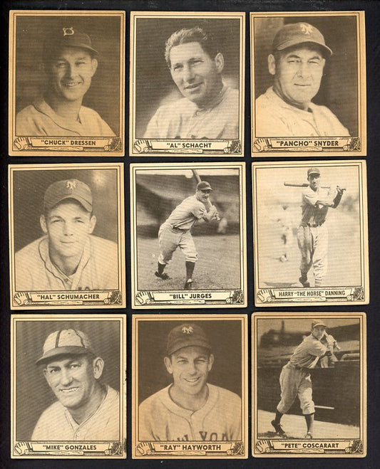 1940 Play Ball Set Lot 12 Diff Mid Grade Schacht Dressen 567143