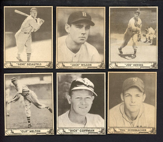 1940 Play Ball Set Lot 6 Diff Sharp but Trimmed Schumacher 567146