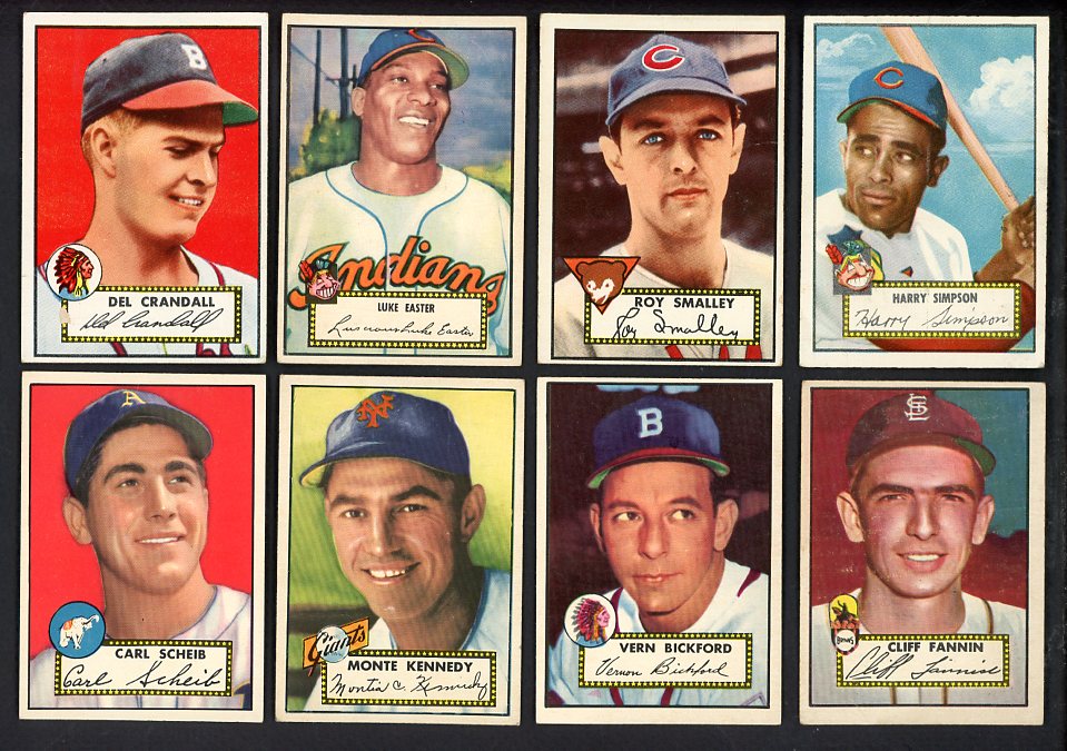 1952 Topps Set Lot 11 Diff VG-EX Easter Smalley Crandall 567155
