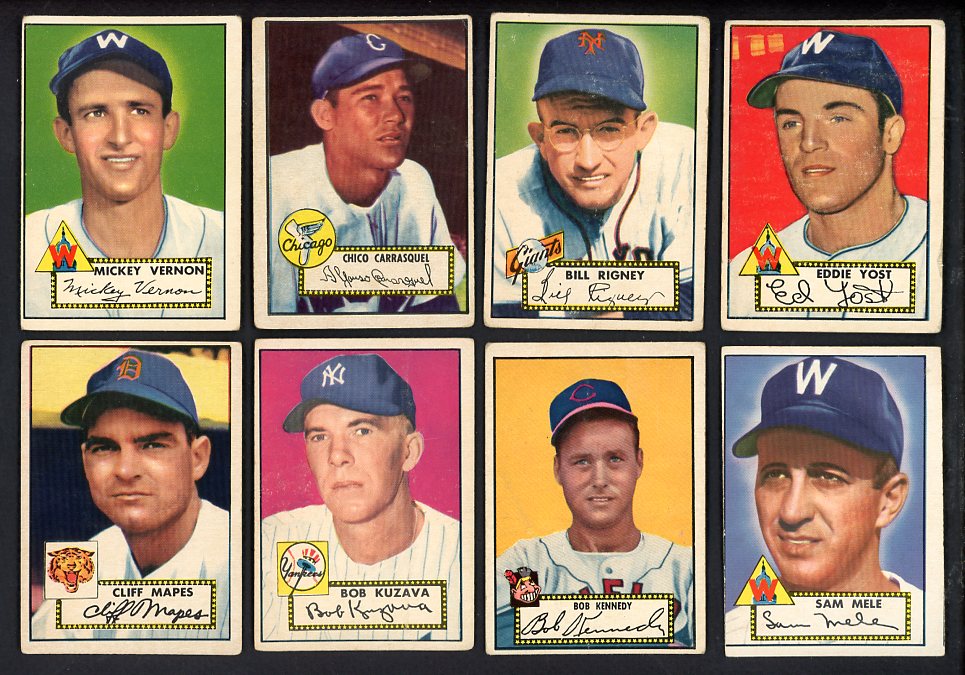 1952 Topps Set Lot 17 Diff VG/VG-EX Vernon Rigney Yost 567157