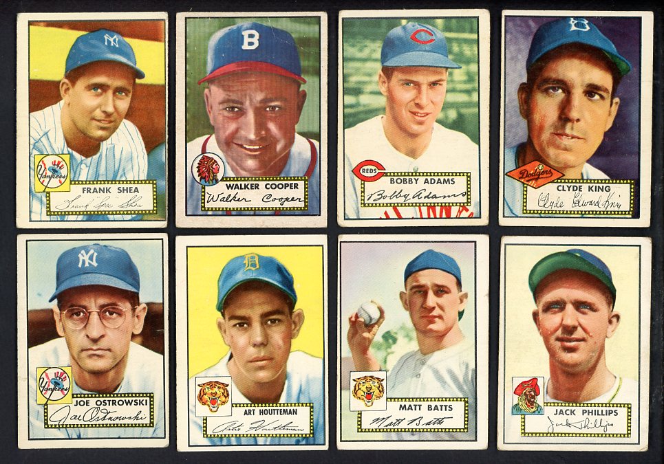1952 Topps Set Lot 22 Diff VG Shea Cooper Adams 567160