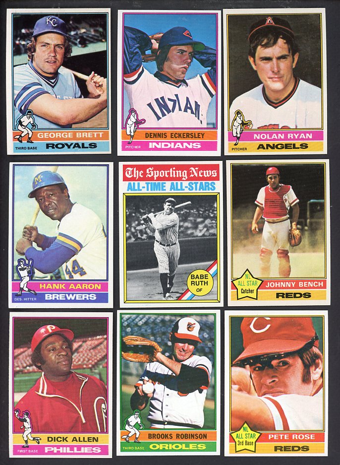 1976 Topps Baseball Complete Set EX-MT/NR-MT Eckersley Aaron 567166
