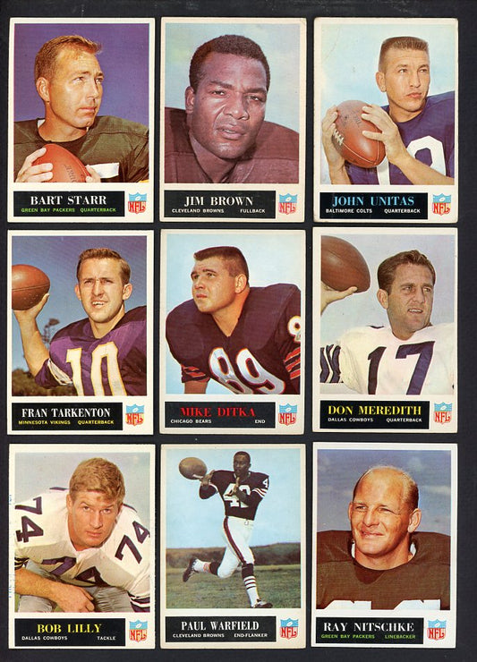 1965 Philadelphia Football Complete Set EX+/EX-MT Brown Unitas 567170
