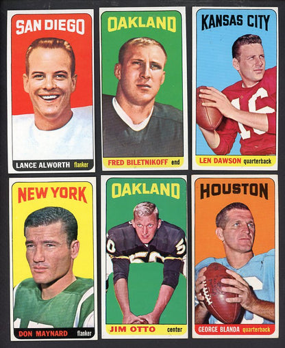 1965 Topps Football Near Complete Set (No Namath) EX/EX+ 567171