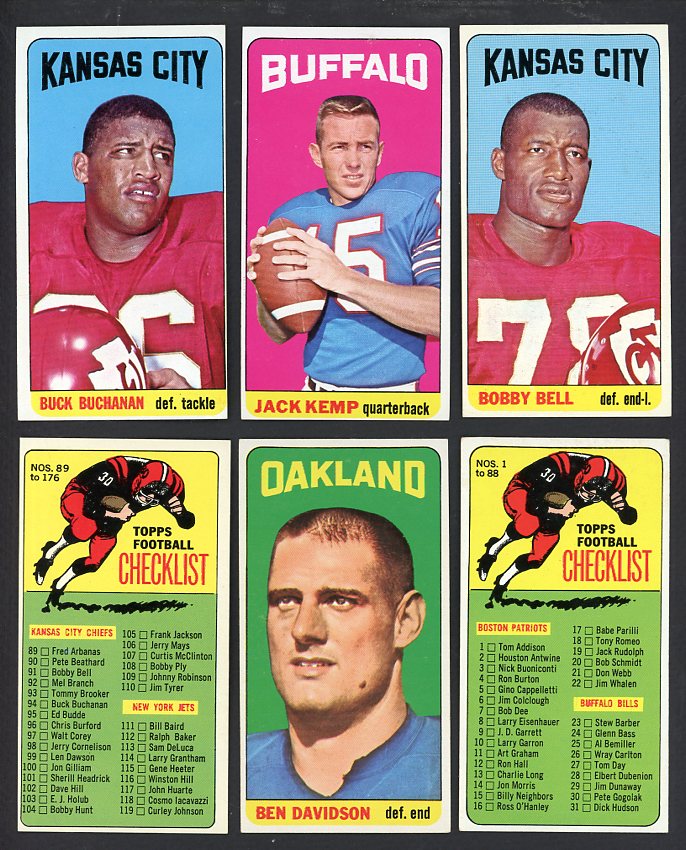 1965 Topps Football Near Complete Set (No Namath) EX/EX+ 567171