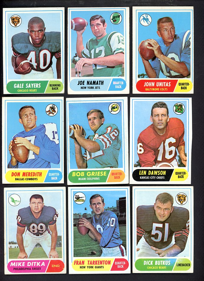 1968 Topps Football Complete Set VG-EX Namath Griese Starr 567173
