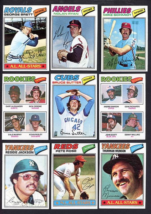 1977 Topps Baseball Complete Set EX-MT Dawson Ryan Brett 567178