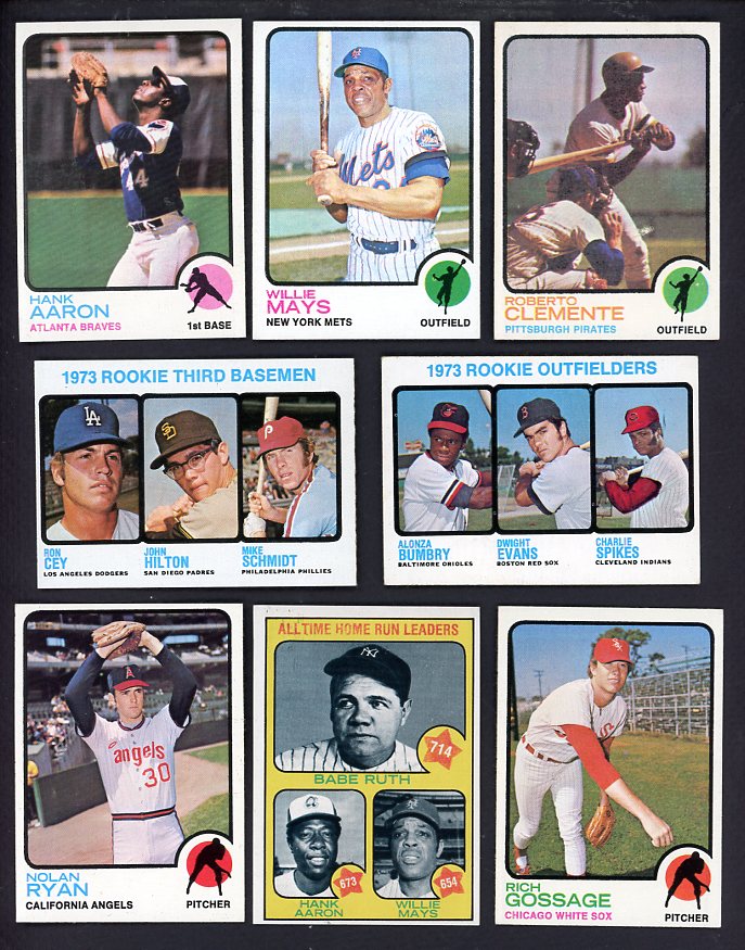 1973 Topps Baseball Complete Set EX-MT/NR-MT Schmidt Clemente 567180