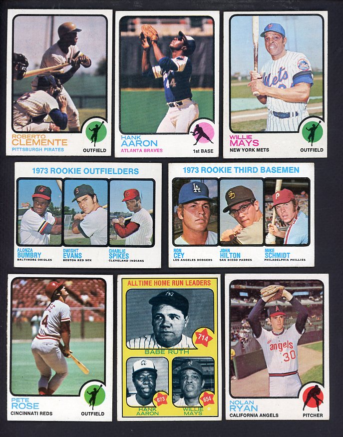 1973 Topps Baseball Complete Set EX Schmidt Clemente Aaron 567183