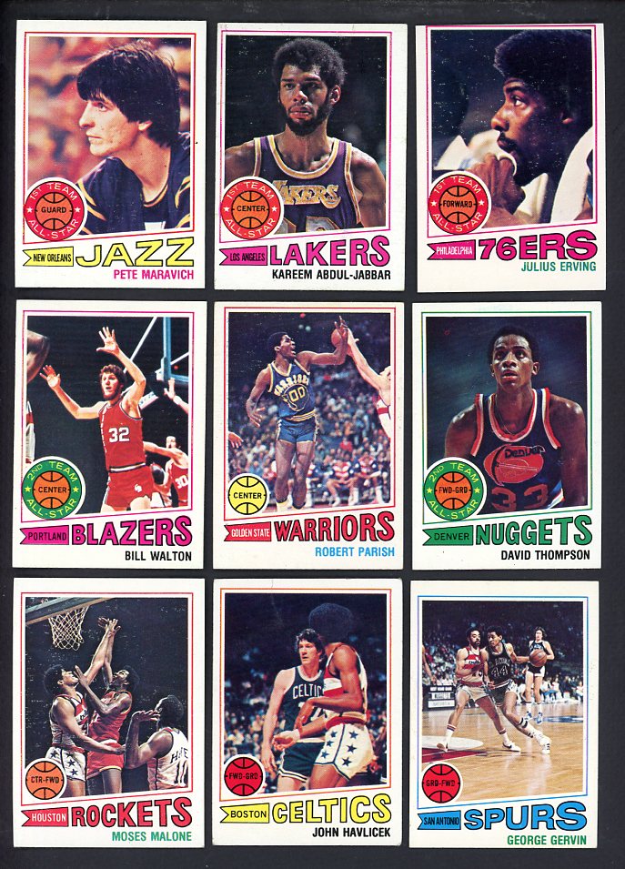 1977 Topps Basketball Complete Set EX-MT Maravich Jabbar 567184