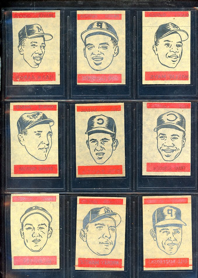 1965 Topps Baseball Transfers Complete Set Mantle Mays Aaron 567190