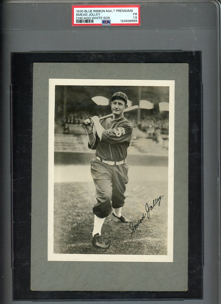 1930 Blue Ribbon Malt Premiums Smead Jolley White Sox PSA 1.5 FR 567193