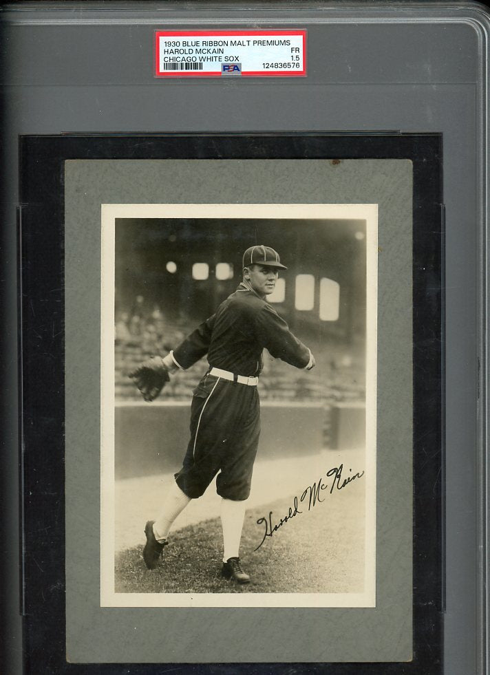 1930 Blue Ribbon Malt Premiums Harold McKain White Sox PSA 1.5 FR 567195