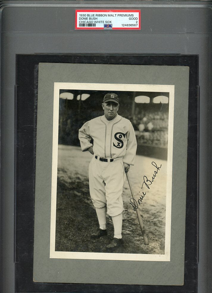 1930 Blue Ribbon Malt Premiums Donie Bush White Sox PSA 2 GD 567198