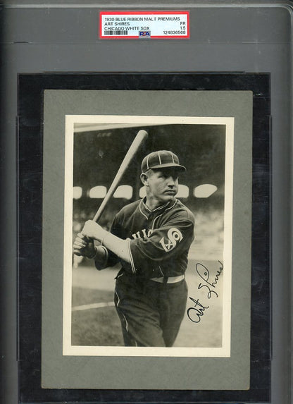 1930 Blue Ribbon Malt Premiums Art Shires White Sox PSA 1.5 FR w Letter 567201