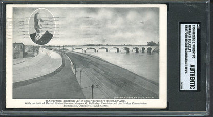 1908 George Wright Postcard Morgan Bulkeley SGC Auth 567203